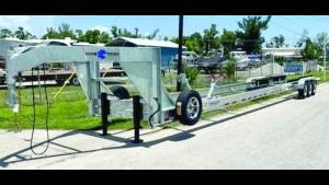 FIRST LOAD ADJUSTABLE GOOSENECK ALUMINUM TRAILER