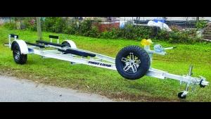FIRST LOAD ADJUSTABLE SINGLE AXLE ALUMINUM TRAILER