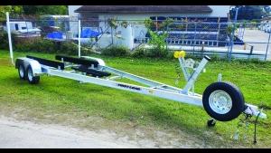 FIRST LOAD ADJUSTABLE TANDEM AXLE ALUMINUM TRAILER